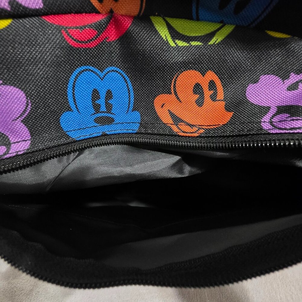 Disneyland Resort Park Exclusive Black Backpack Rainbow MICKEY Silhouette - Picture 8 of 11